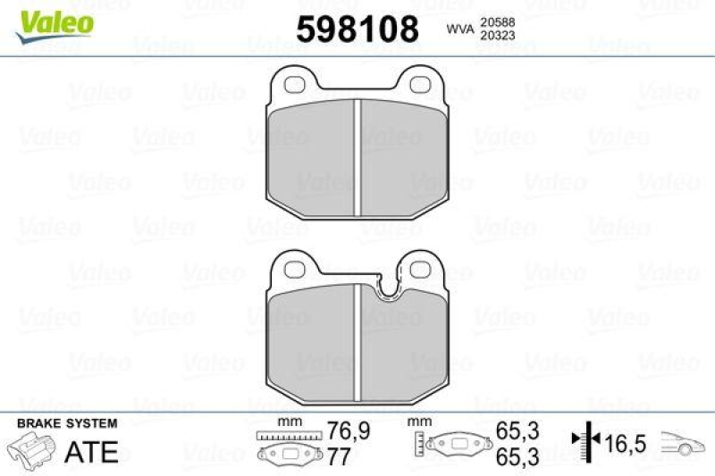 VALEO 598108 SBB-Satz PREMIUM