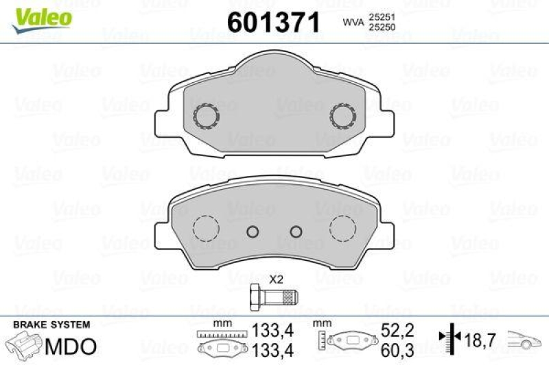 VALEO 601371 SBB-Satz PREMIUM