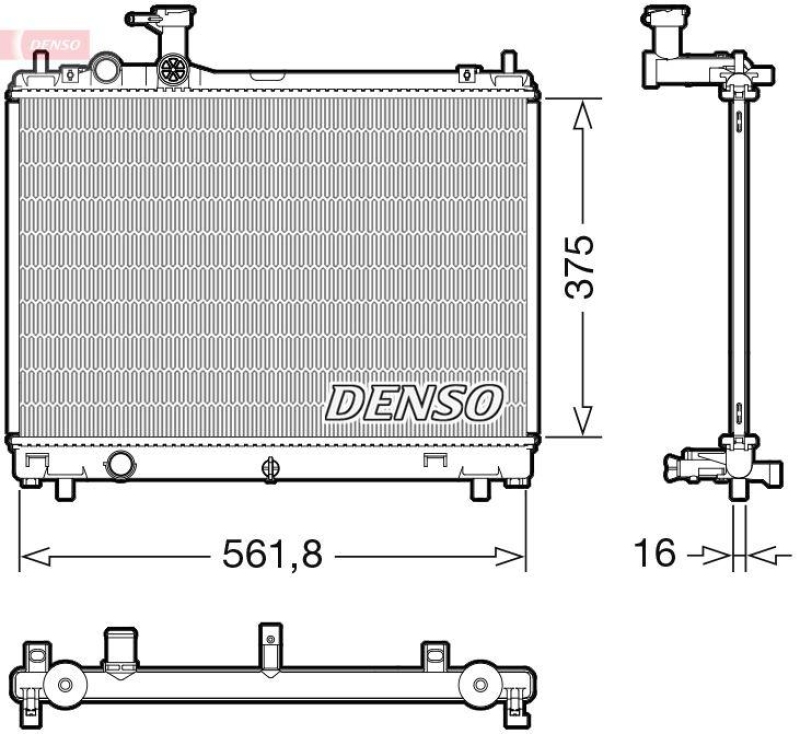 DENSO DRM47044 Kühler SUZUKI SWIFT V (AZ) 1.2 (17-)