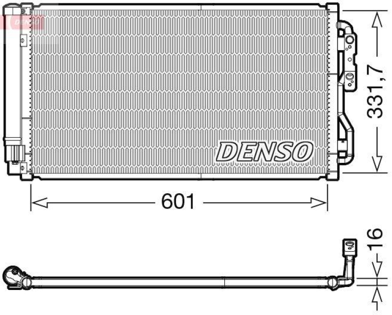 DENSO DCN05033 Kondensator A/C