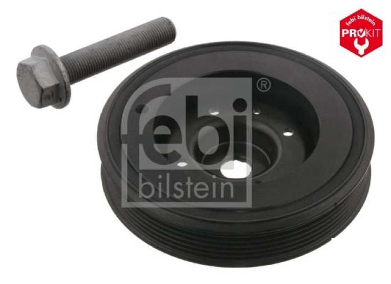 FEBI BILSTEIN 33568 Riemenscheibe (entkoppelt) für Kurbelwelle, mit Schraube für VW-Audi