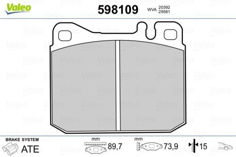 VALEO 598109 SBB-Satz PREMIUM