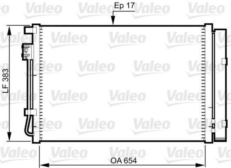 VALEO 814362 Kondensator HYUNDAI Solaris