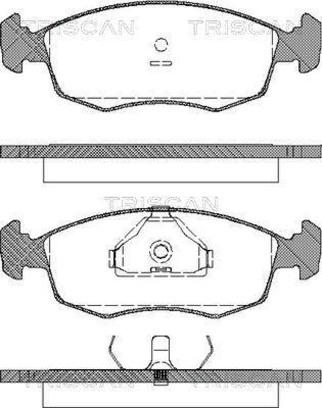 TRISCAN 8110 16868 Bremsbelag Vorne für Ford Escort, Scorpio, Sier