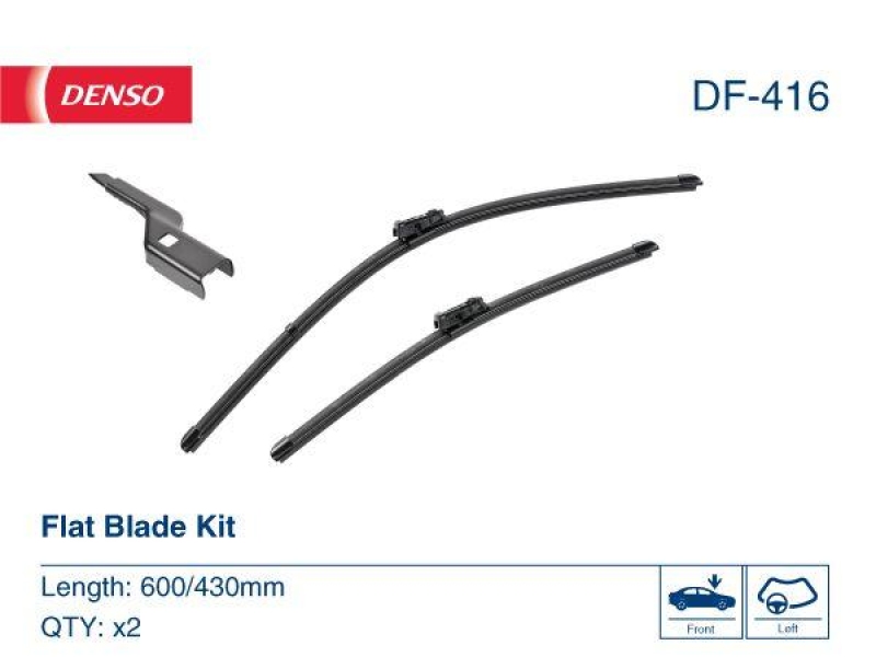 DENSO DF-416 Wischer Flat Blade KIT CITROËN BERLINGO (ER_, EC_) 1.5 BlueHDi 130 1.5 (18-)