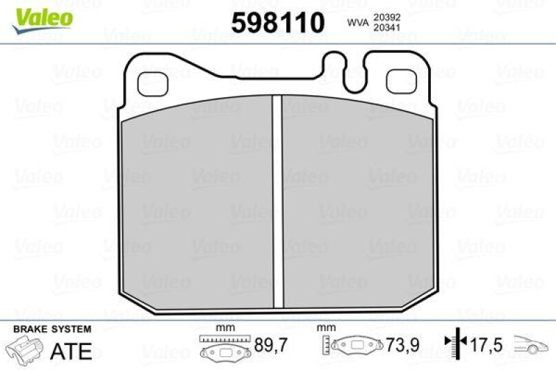 VALEO 598110 SBB-Satz PREMIUM