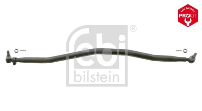 FEBI BILSTEIN 23982 Lenkstange mit Kronenmuttern und Splinten, vom Lenkgetriebe zur 2. Vorderachse f&uuml;r Volvo