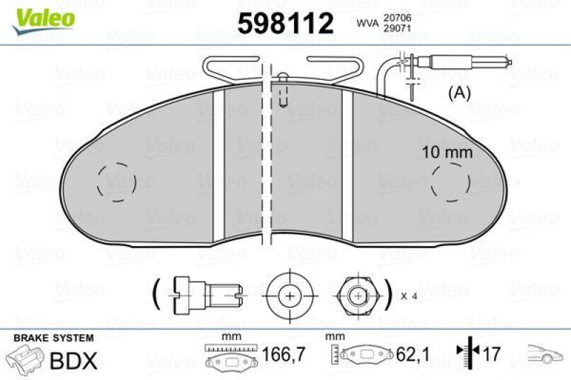 VALEO 598112 SBB-Satz PREMIUM