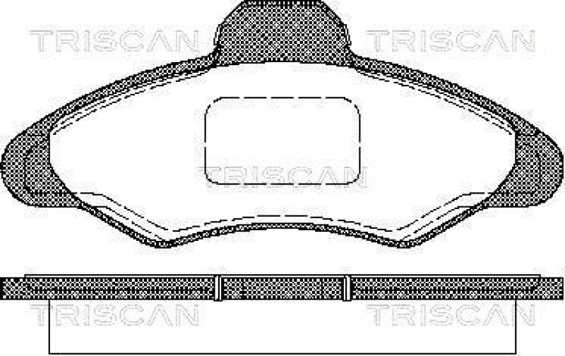 TRISCAN 8110 16950 Bremsbelag Vorne f&uuml;r Ford Escort