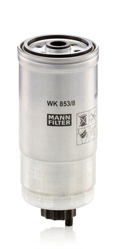 MANN-FILTER WK 853/8 Kraftstoffilter für Fiat Gruppe