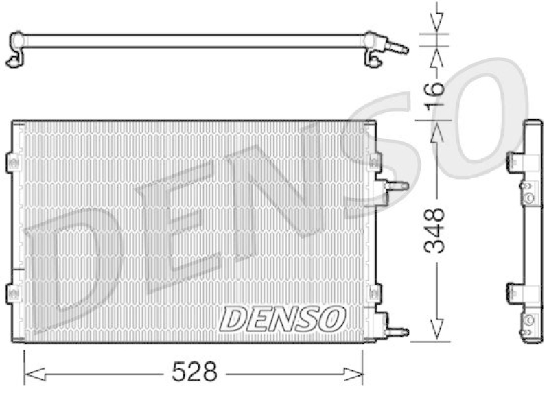 DENSO DCN06003 Kondensator A/C CHRYSLER PT CRUISER Convertible 2.4 GT (2004 - 2008)