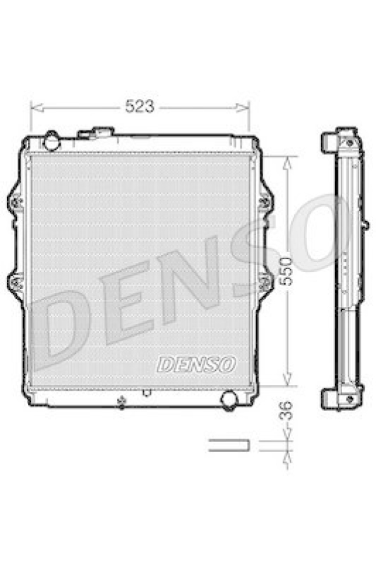 DENSO DRM50037 Kühler TOYOTA HILUX (82-)