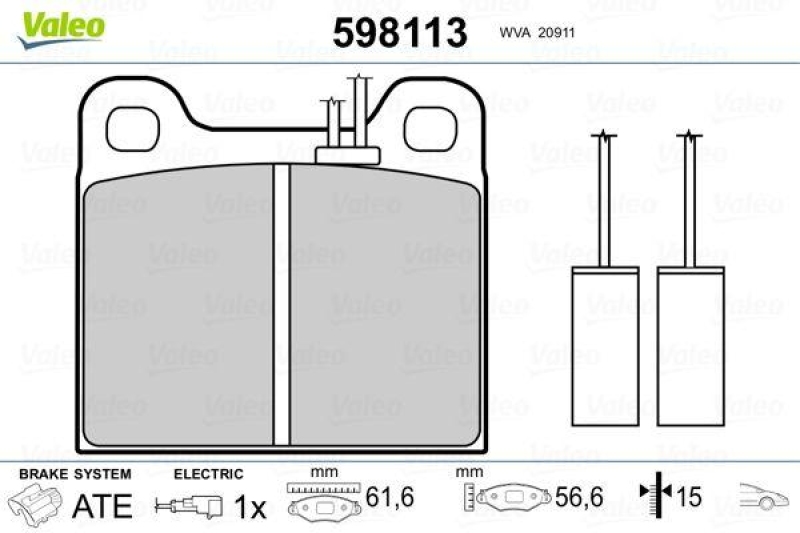 VALEO 598113 SBB-Satz PREMIUM