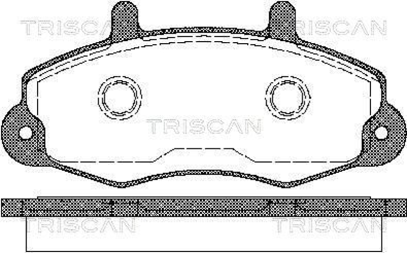 TRISCAN 8110 16969 Bremsbelag Vorne für Ford Transit