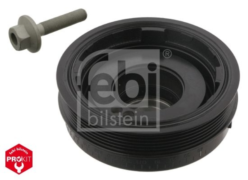 FEBI BILSTEIN 33579 Riemenscheibe (entkoppelt) für Kurbelwelle, mit Schraube für Mercedes-Benz