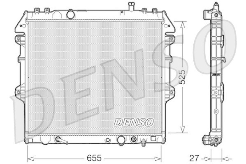 DENSO DRM50045 Kühler TOYOTA Innova Aut. 08/04-