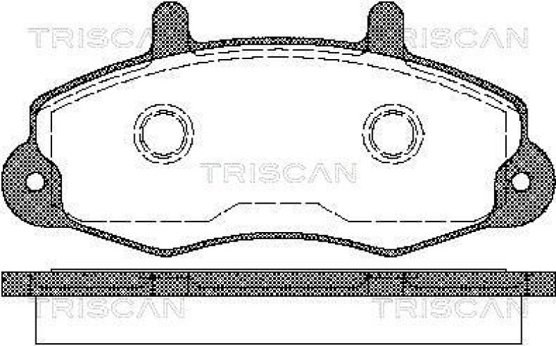 TRISCAN 8110 16969 Bremsbelag Vorne für Ford Transit