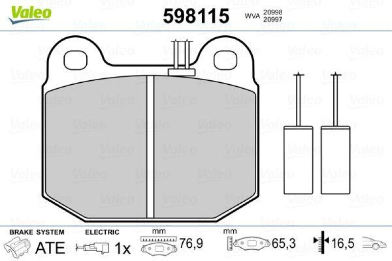 VALEO 598115 SBB-Satz PREMIUM