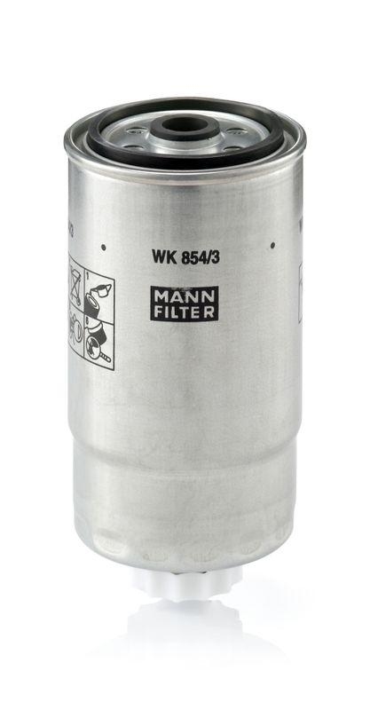 MANN-FILTER WK 854/3 Kraftstoffilter für Fiat Gruppe