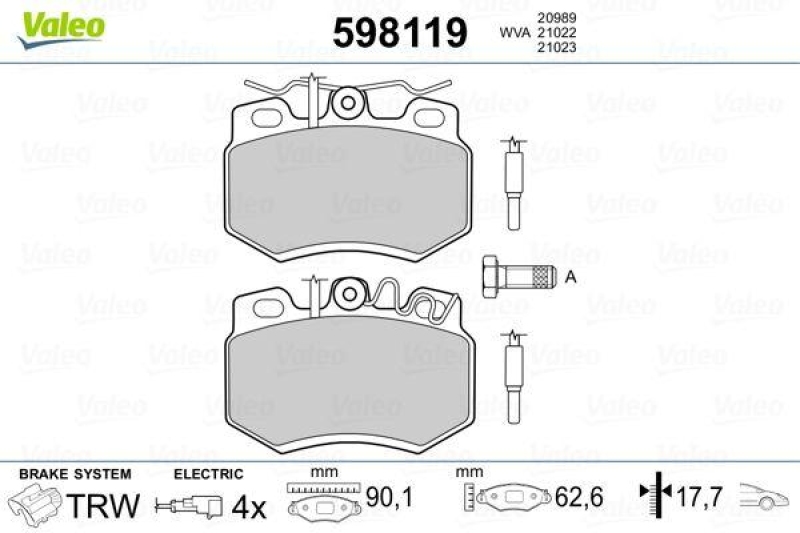 VALEO 598119 SBB-Satz PREMIUM