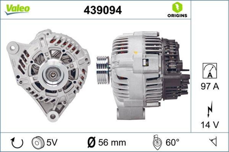 VALEO 439094 Generator Neu - ORIGINS