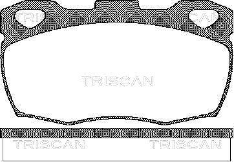 TRISCAN 8110 17003 Bremsbelag Vorne für Land Rover