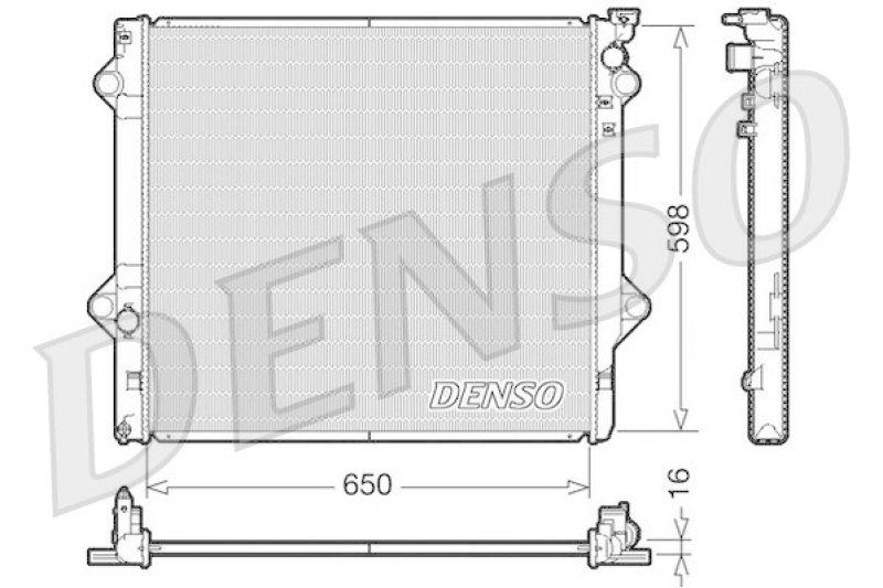 DENSO DRM50048 Kühler TOYOTA Landcruiser Man.00/03-00/07