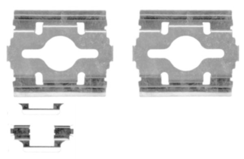 HELLA 8DZ 355 203-581 Zubehörsatz, Scheibenbremsbelag für P.S.A/FIAT