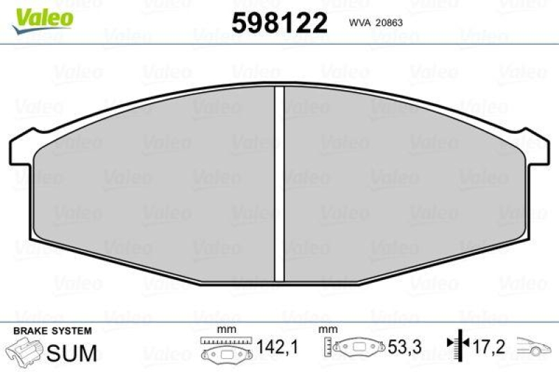 VALEO 598122 SBB-Satz PREMIUM