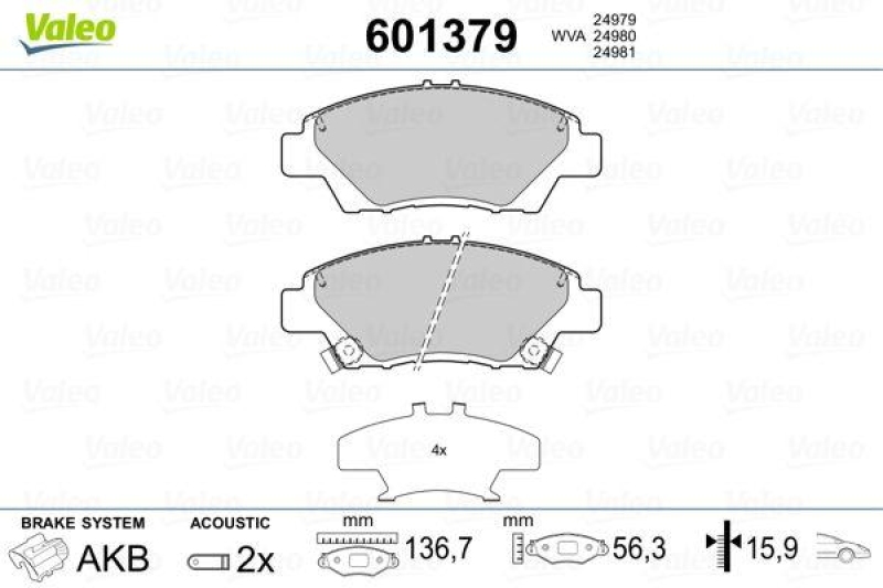 VALEO 601379 SBB-Satz PREMIUM