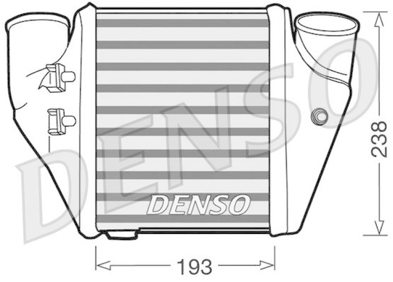 DENSO DIT02006 Ladeluftkühler AUDI A4 Avant (8D5, B5) RS4 quattro (2000 - 2001)