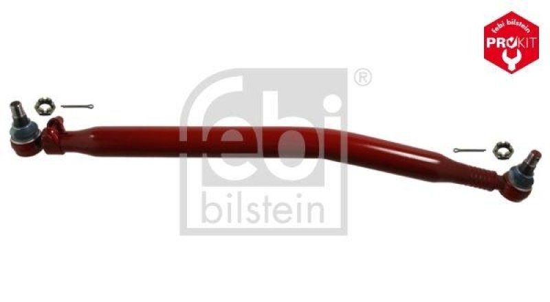 FEBI BILSTEIN 15618 Lenkstange mit Kronenmuttern und Splinten für RENAULT (RVI)