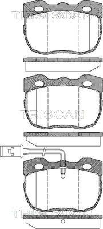 TRISCAN 8110 17006 Bremsbelag Vorne für Land Rover