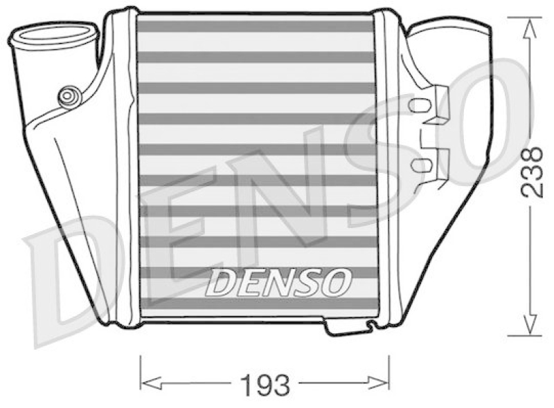 DENSO DIT02007 Ladeluftkühler AUDI A4 Avant (8D5, B5) RS4 quattro (2000 - 2001)