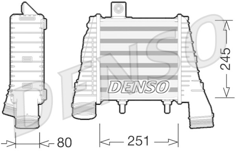 DENSO DIT02008 Ladeluftkühler AUDI A8 3.0 TDi / 4.2 TDi