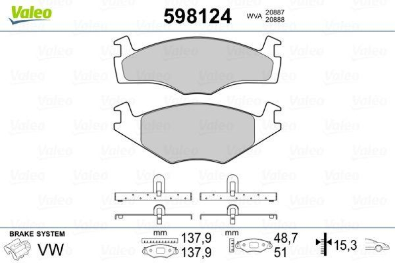 VALEO 598124 SBB-Satz PREMIUM