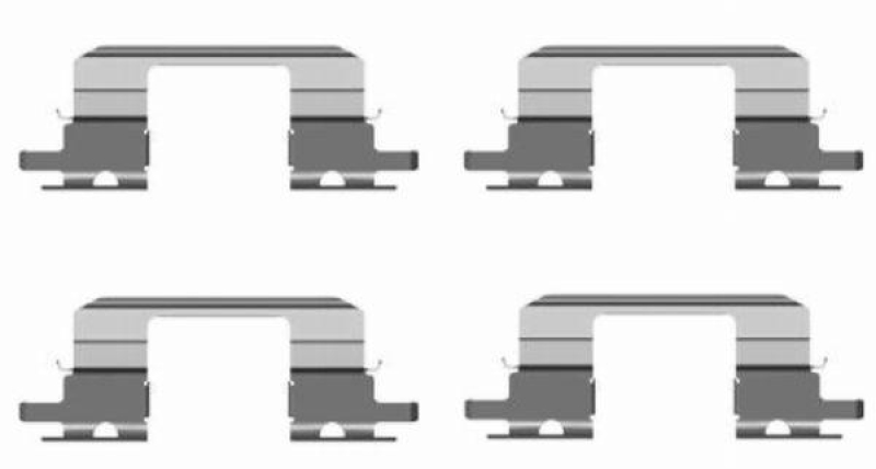 HELLA 8DZ 355 203-821 Zubehörsatz, Scheibenbremsbelag für SUBARU