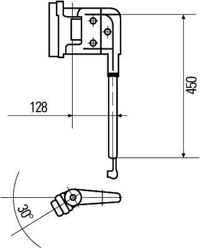 HELLA 8HG 503 009-082 Halter, Aussenspiegel elektr., 6-polig, rechts