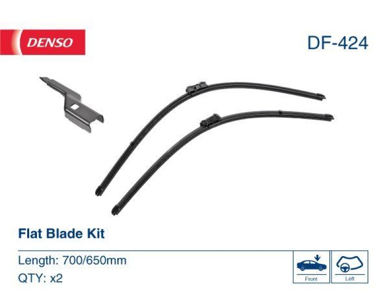 DENSO DF-424 Wischer Flat Blade KIT OPEL ASTRA K Sports Tourer (B16) 1.4 Turbo (19-)