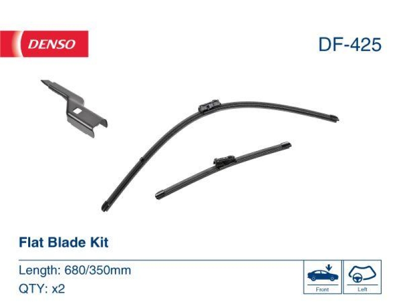 DENSO DF-425 Wischer Flat Blade KIT RENAULT CAPTUR II 1.3 TCe 130 1.3 (20-)