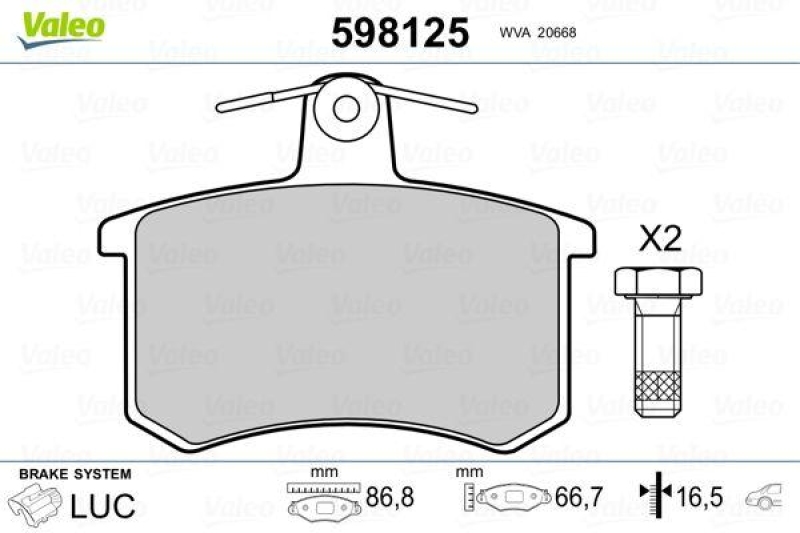 VALEO 598125 SBB-Satz PREMIUM