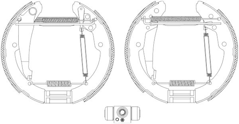 HELLA 8DB 355 004-461 Bremsbackensatz für SKODA