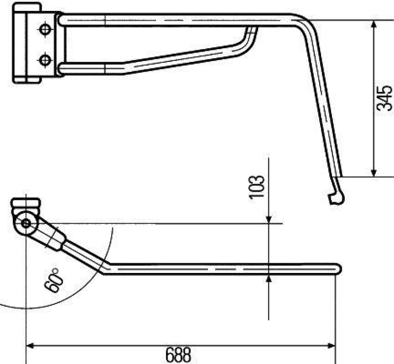 HELLA 8HG 503 019-022 Halter, Aussenspiegel elektr., 6-polig, rechts