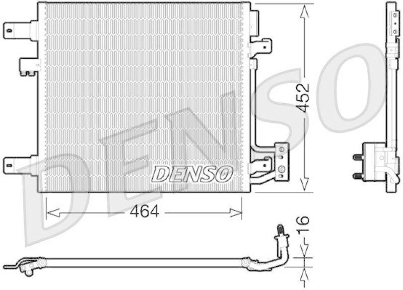 DENSO DCN06014 Kondensator A/C JEEP WRANGLER AT