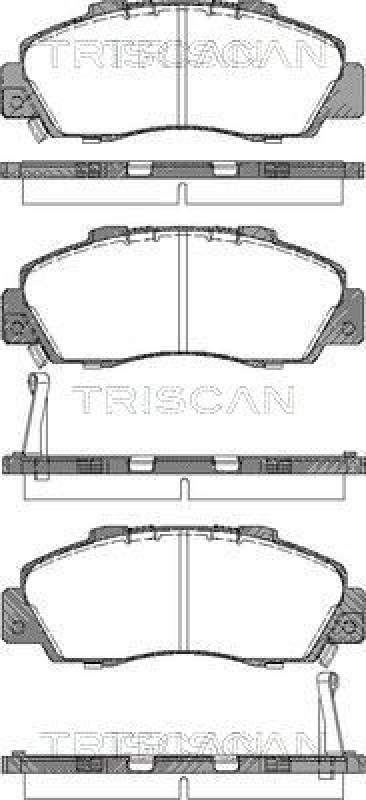 TRISCAN 8110 17009 Bremsbelag Vorne für Rover 623