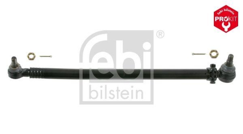 FEBI BILSTEIN 28146 Lenkstange mit Kronenmuttern und Splinten, vom Lenkgetriebe zur 1. Vorderachse für Mercedes-Benz