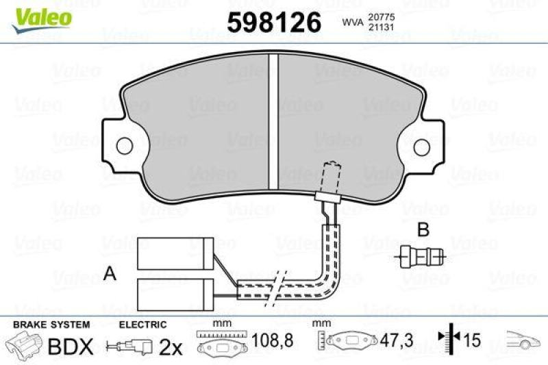 VALEO 598126 SBB-Satz PREMIUM