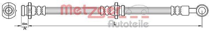 METZGER 4110389 Bremsschlauch für NISSAN HA rechts