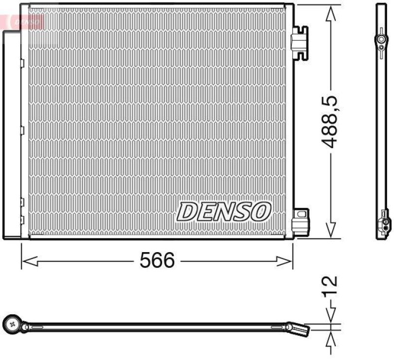 DENSO DCN46026 Kondensator A/C NISSAN QASHQAI II Closed Off-Road Vehicle (J11, J11_) (13-)