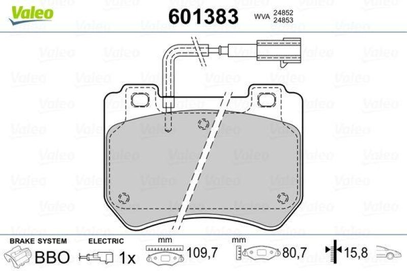 VALEO 601383 SBB-Satz PREMIUM